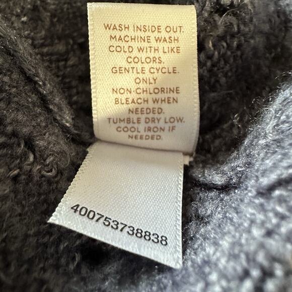 LC Lauren Conrad Grey Bell Sleeve‎ Open Knit Sweater Size Medium - Picture 5 of 5